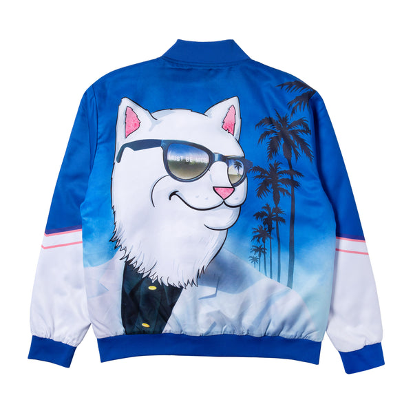 Ripndip Show Biz Poly Varsity Jacket (Blue)