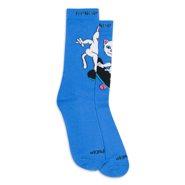 Ripndip Skater Nerm Socks (Slate Blue)