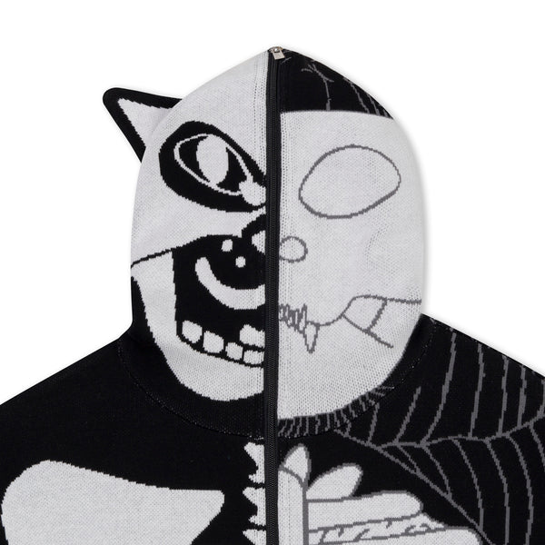 Ripndip Skelly Nerm Knit Hoodie (Black/White)