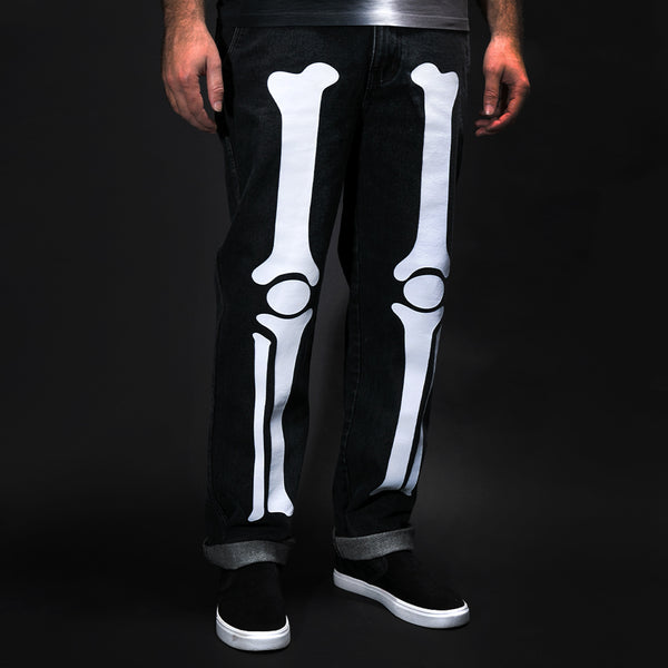 Ripndip Skelly Nerm Pants (Black Wash Denim)