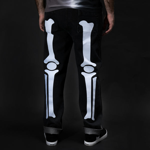 Ripndip Skelly Nerm Pants (Black Wash Denim)