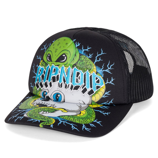 Ripndip Skull And Bones Trucker Hat (Black)