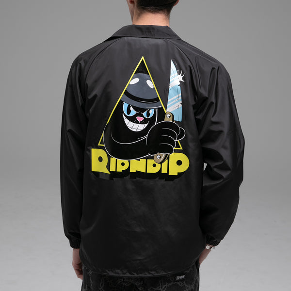 Ripndip Slice And Dice Coaches Jacket (Black)