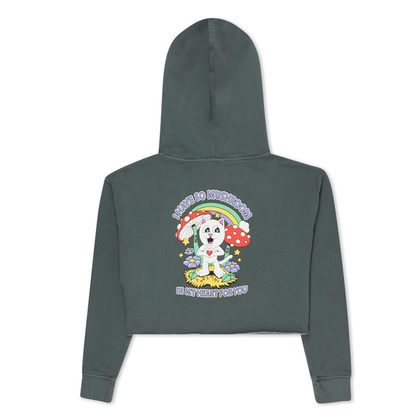 Ripndip So Mushroom Cropped Hoodie (Charcoal)
