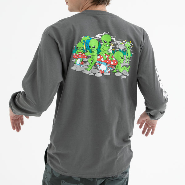 Ripndip Space Gang Long Sleeve (Charcoal)