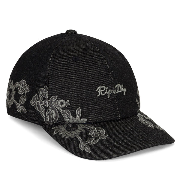 ripndip Space Garden Dad Hat (Black Vintage Wash)