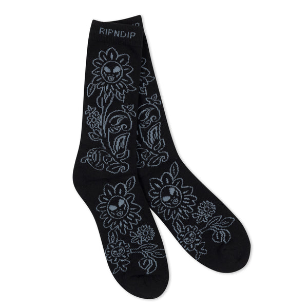 Ripndip Space Garden Socks (Black)