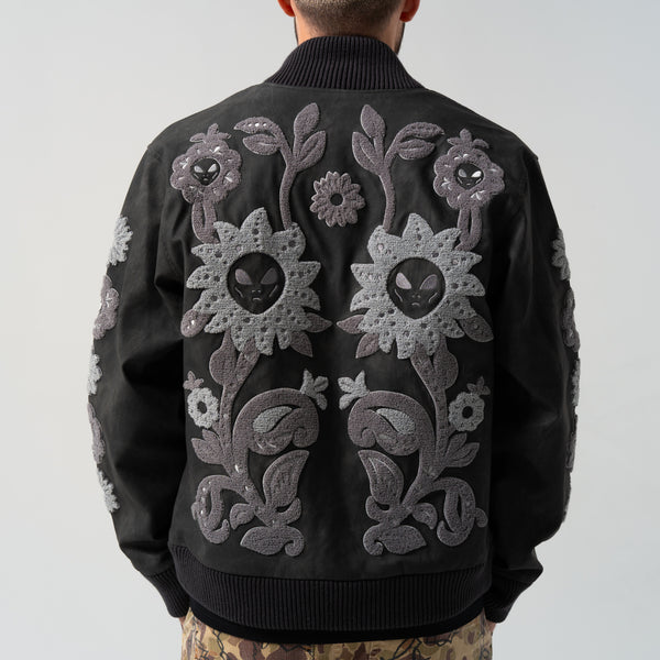 Ripndip Space Garden Varsity Jacket (Black)