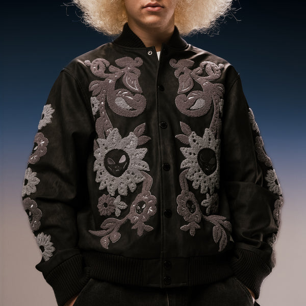 Ripndip Space Garden Varsity Jacket (Black)