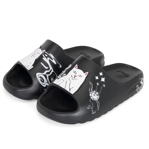 ripndip Space Walk Cloud Slides (Black)