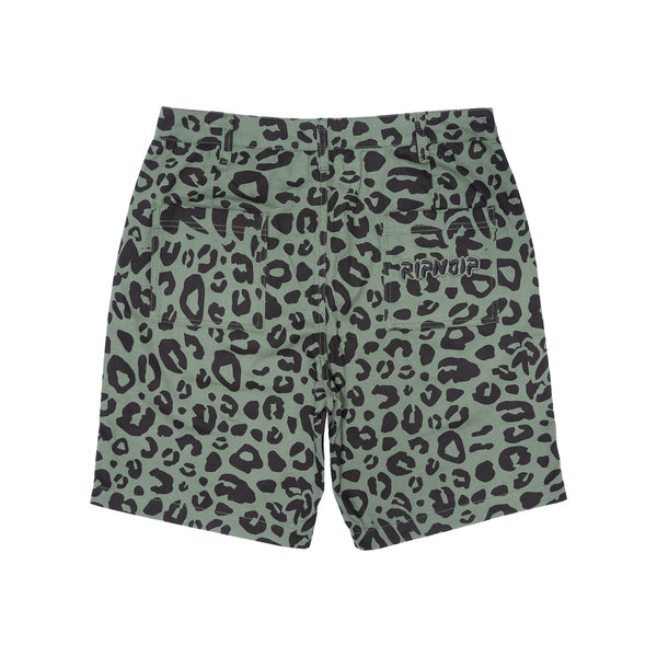 Ripndip Spotted Cotton Twill Shorts (Olive)