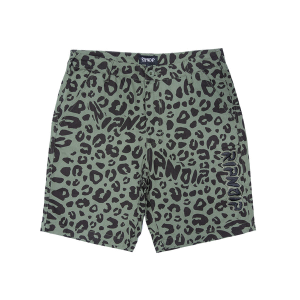 ripndip Spotted Cotton Twill Shorts (Olive)