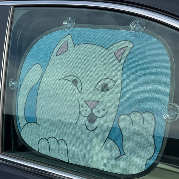 Ripndip Squished Nerm Car Side Window Shade (Blue)
