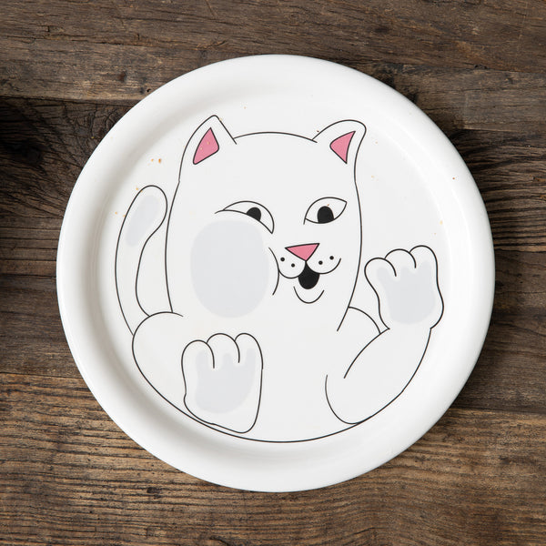 Ripndip Squished Nerm Ceramic Plate (White)