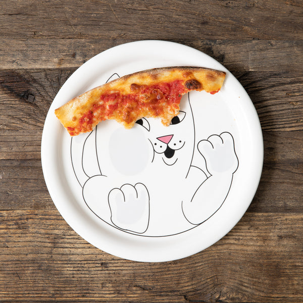 Ripndip Squished Nerm Ceramic Plate (White)