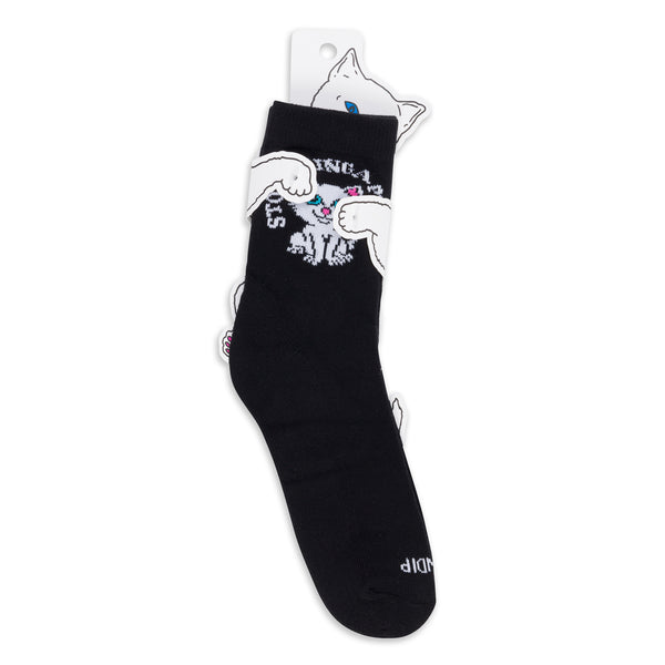 Ripndip Stop Being A Pussy Mid Socks (Black)