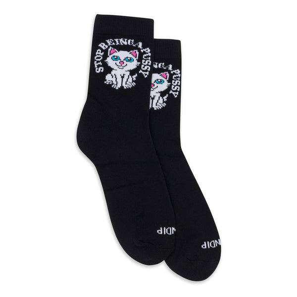 ripndip Stop Being A Pussy Mid Socks (Black)