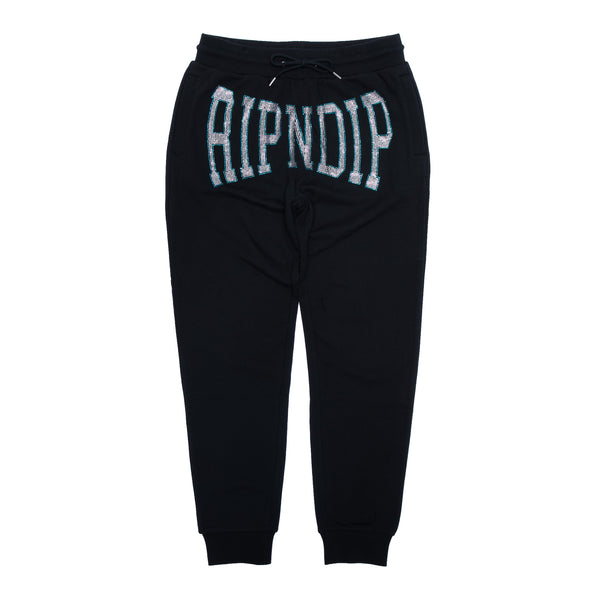 ripndip Summer Revenge Rhinestone Sweatpants (Black)