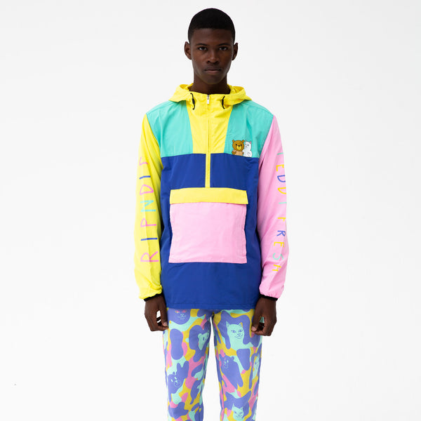 Ripndip Ripndip Teddy Fresh Packable Anorak Jacket (Multi)