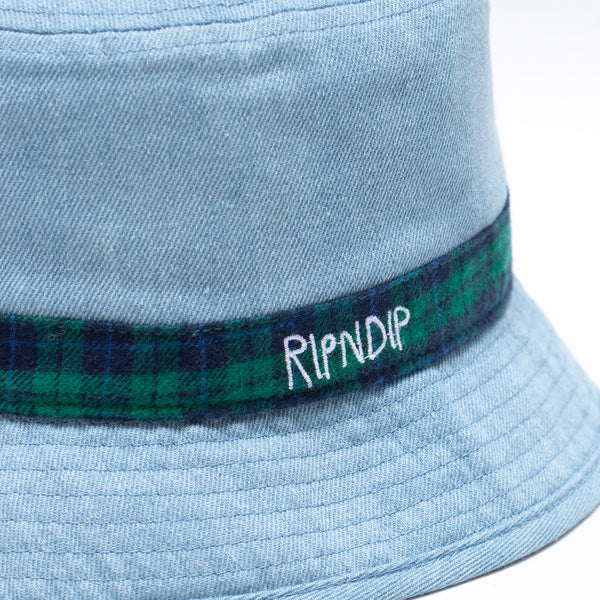 Ripndip The Echo Denim Bucket Hat (Navy)