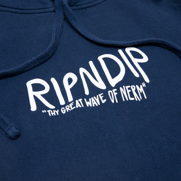 Ripndip The Great Wave Of Nerm Hoodie (Blue Dye)