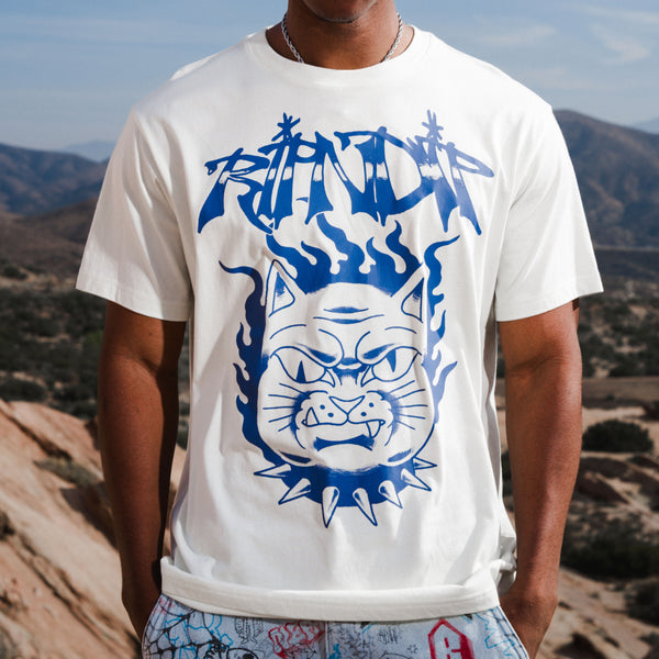 Ripndip The Happiest Cat Tee (Bone)