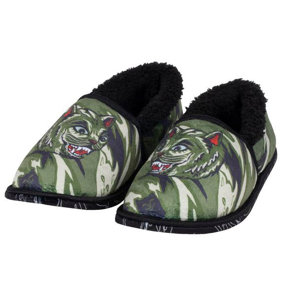 Ripndip Tiger Nerm House Slippers (Green Camo)