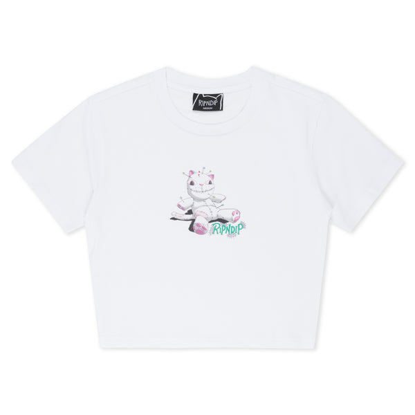 ripndip Travis Cropped Baby Tee (White)