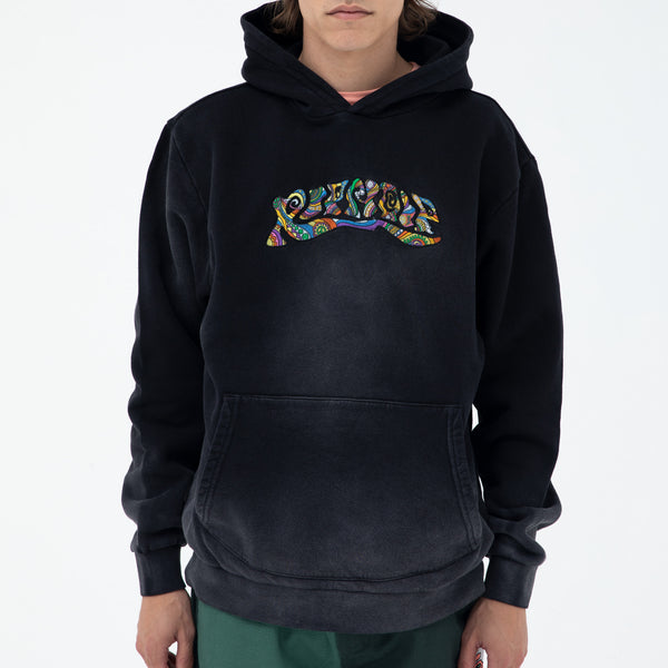 Ripndip Tribe Embroidered Hoodie (Faded Black)