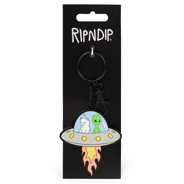 Ripndip U.F.O Metal Keychain (Silver)