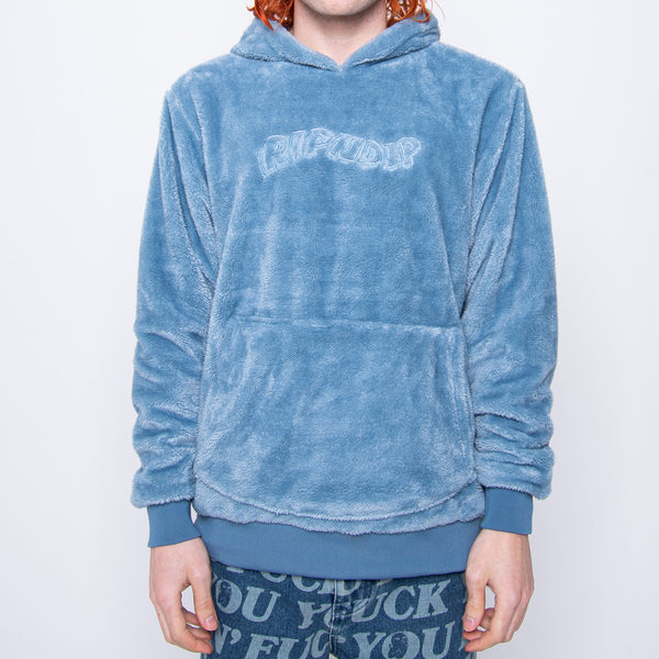 Ripndip Waves Sherpa Hoodie (Light Slate)