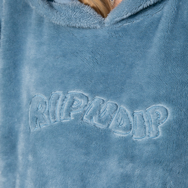 Ripndip Waves Sherpa Hoodie (Light Slate)