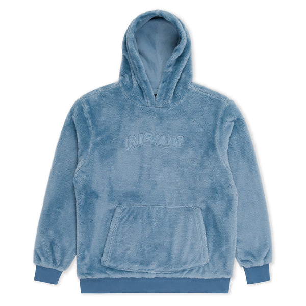 ripndip Waves Sherpa Hoodie (Light Slate)
