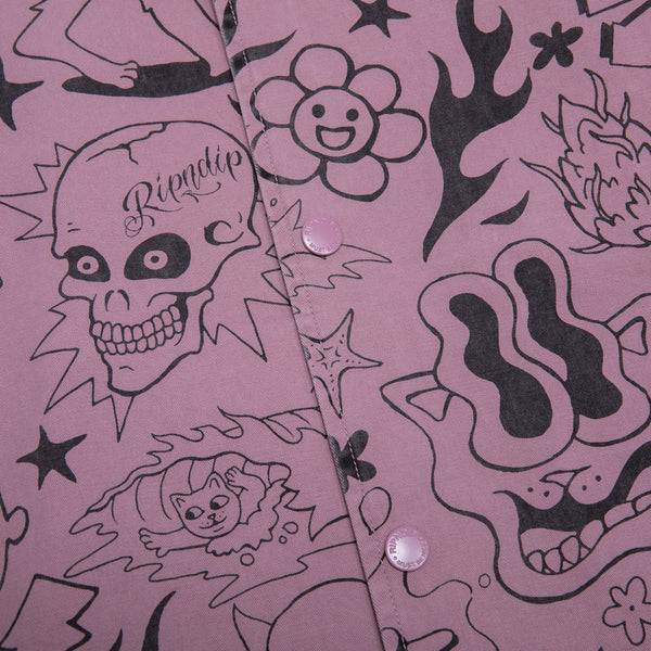 Ripndip We Don't Care Coaches Jacket (Mauve)