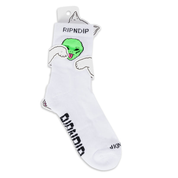 Ripndip We Out Here Mid Socks (White)