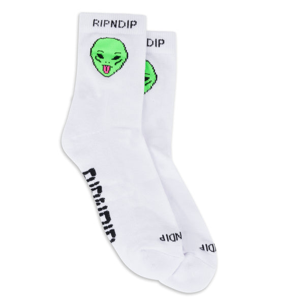 ripndip We Out Here Mid Socks (White)