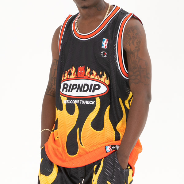 Ripndip Welcome To Heck Basketball Jersey (Black)