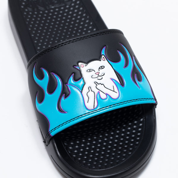 Ripndip Welcome To Heck Slides (Black/Blue)