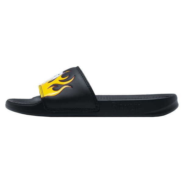 Ripndip Welcome To Heck Slides (Black Flame)