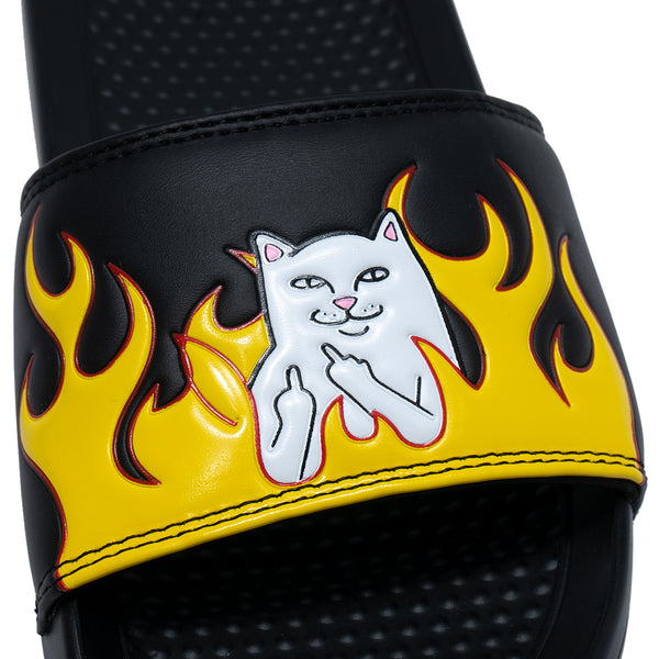 Ripndip Welcome To Heck Slides (Black Flame)