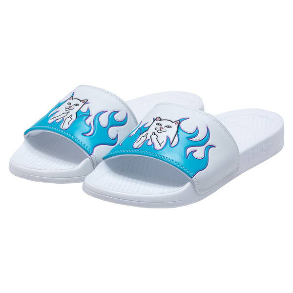 ripndip Welcome to Heck Slides (White)