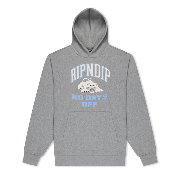 ripndip White Panther Hoodie (Heather Grey)