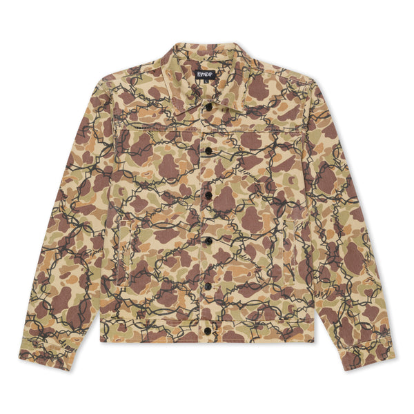Ripndip Wired Button Up Jacket (Tan Camo)