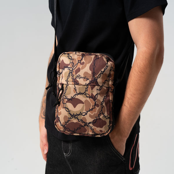 Ripndip Wired Cross Body Bag (Tan Camo)