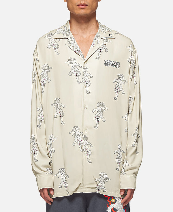 Ripndip Ripndip X Clottee Long Sleeve Button Up (Grey)