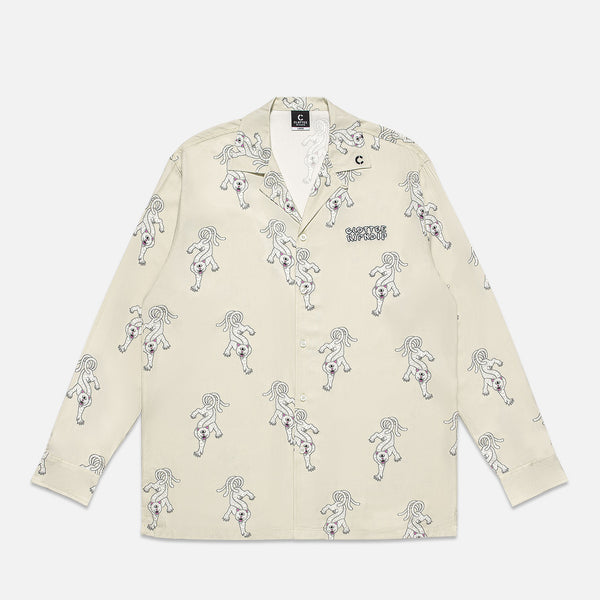 ripndip Ripndip x Clottee Long Sleeve Button Up (Grey)