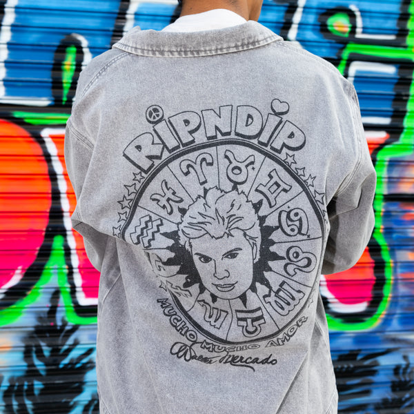 Ripndip Zodiac Mucho Work Jacket (Grey Mineral Wash)