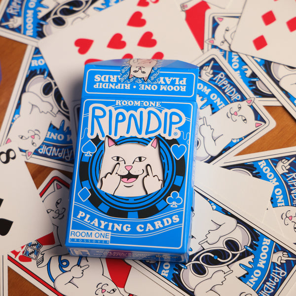 Ripndip Room One X RIPNDIP Playing Cards (Blue Lord Nermal)