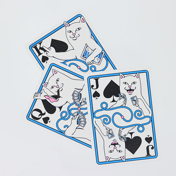 Ripndip Room One X RIPNDIP Playing Cards (Blue Lord Nermal)