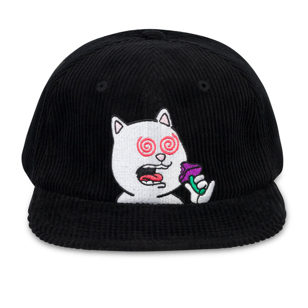 Ripndip Shroom Diet 6 Panel Corduroy Strapback (Black)